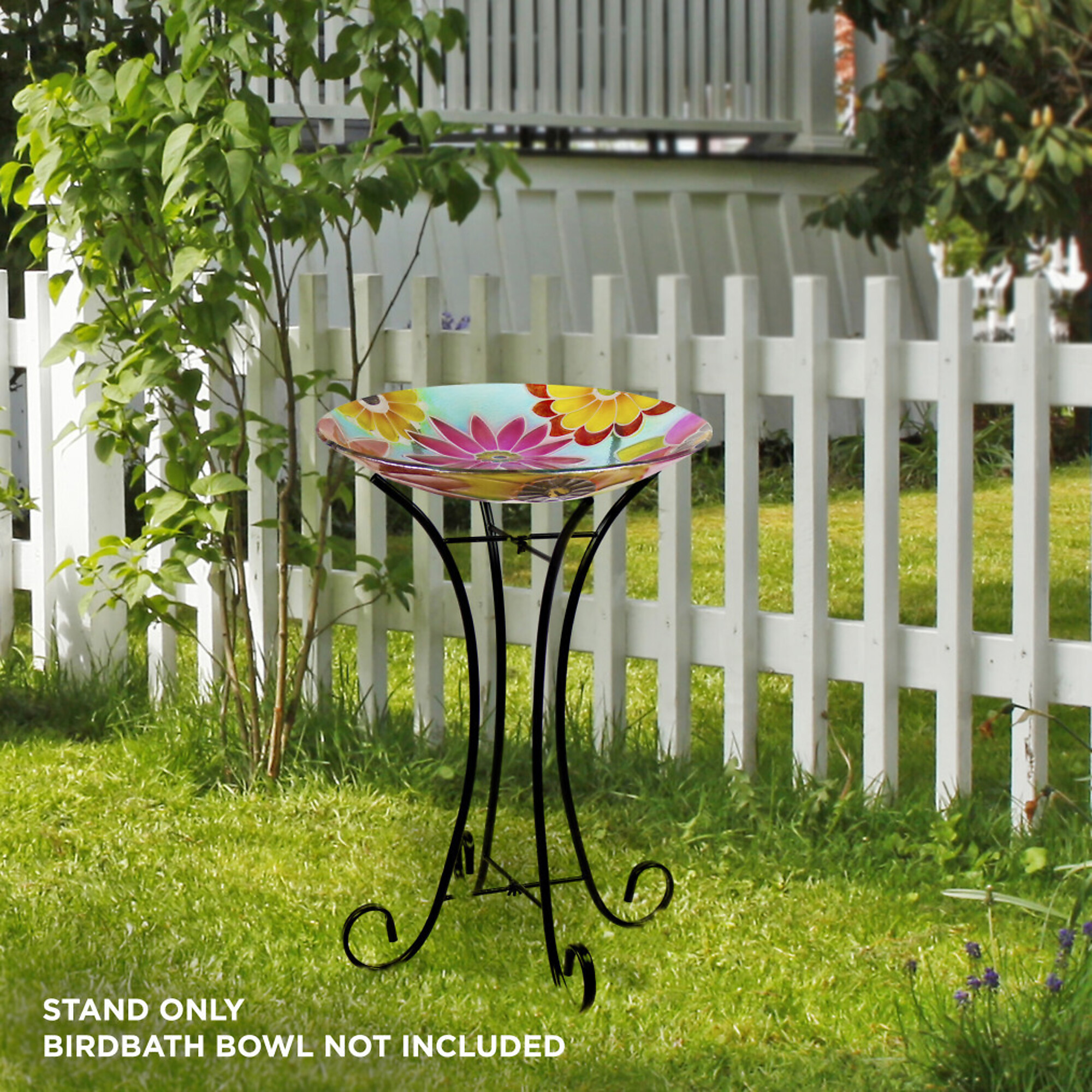 Alpine Corporation, 23in. Birdbath Metal Stand, Model# KPP160